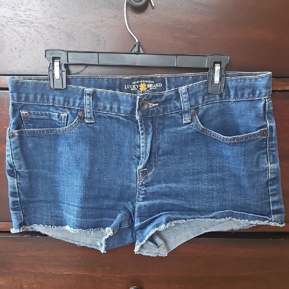 Y2K Lucky Brand Women's Blue Denim Shorts